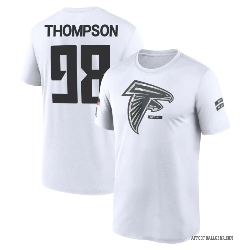 Anterio Thompson Men's White Atlanta Falcons 2024 Salute to Service Performance T-Shirt