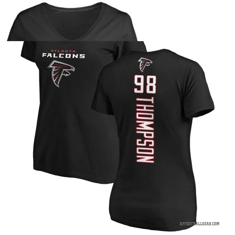 Anterio Thompson Women's Black Atlanta Falcons Backer Slim Fit T-Shirt -