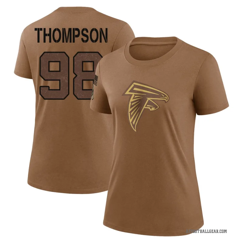 Anterio Thompson Women's Brown Atlanta Falcons 2023 Salute To Service Performance T-Shirt
