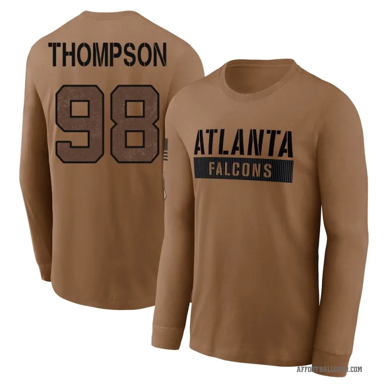 Anterio Thompson Youth Brown Atlanta Falcons 2023 Salute To Service Long Sleeve T-Shirt