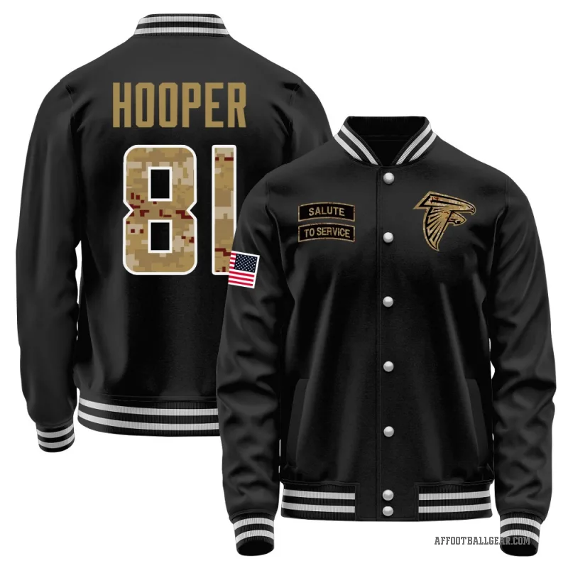 Austin Hooper Men's Black Atlanta Falcons Salute to Service Sideline Performance Jacket
