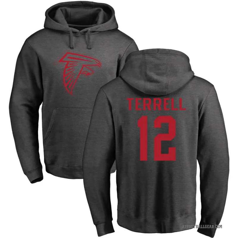 Avieon Terrell Men's Atlanta Falcons Pro Line by Branded Ash One Color Pullover Hoodie