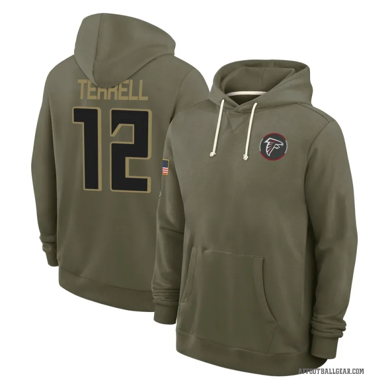 Avieon Terrell Men's Olive Atlanta Falcons 2025 Salute to Service Hoodie