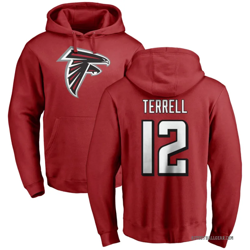 Avieon Terrell Men's Red Atlanta Falcons Pro Line Logo Pullover Hoodie