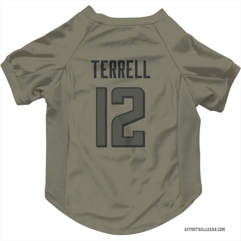 Avieon Terrell  Olive Atlanta Falcons  Cat & Dog Pet Jersey