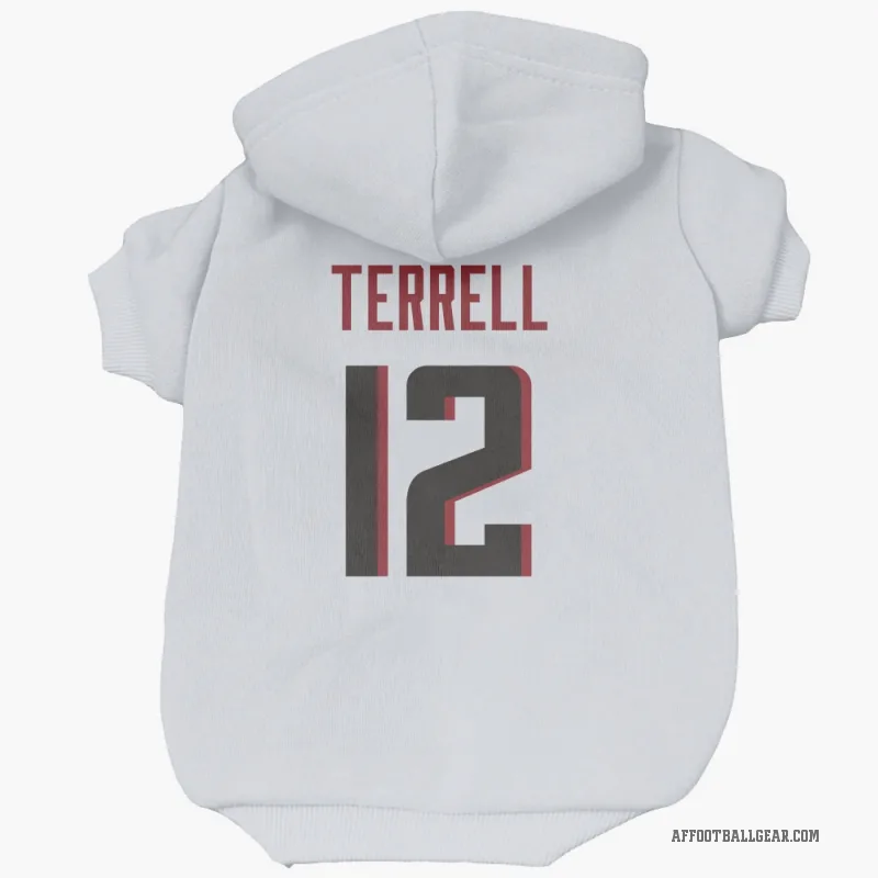 Avieon Terrell  White Atlanta Falcons  Cat & Dog Pet Hoodie