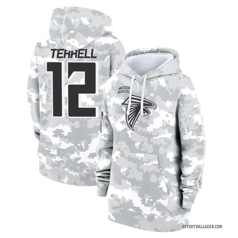 Avieon Terrell Women's Camo Atlanta Falcons Arctic 2024 Salute to Service Club Fleece Pullover Hoodie