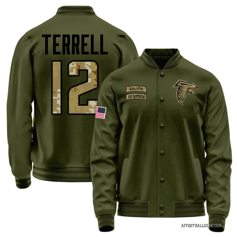 Avieon Terrell Youth Olive Atlanta Falcons Salute to Service Sideline Performance Jacket