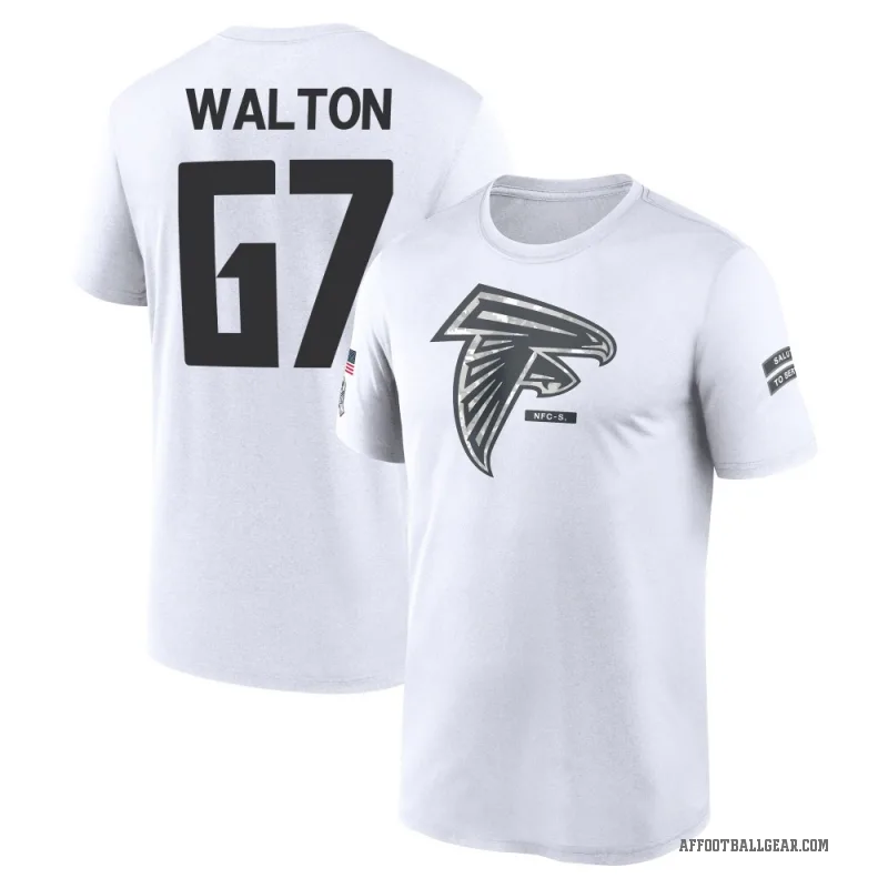 Brandon Walton Men's White Atlanta Falcons 2024 Salute to Service Performance T-Shirt
