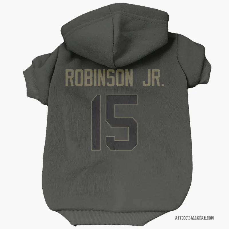 Brian Robinson Jr.  Black Atlanta Falcons  Service Cat & Dog Pet Hoodie
