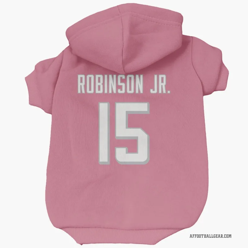Brian Robinson Jr.  Pink Atlanta Falcons  Cat & Dog Pet Hoodie