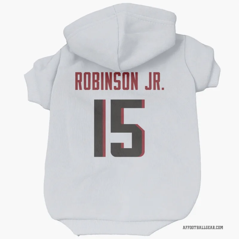 Brian Robinson Jr.  White Atlanta Falcons  Cat & Dog Pet Hoodie