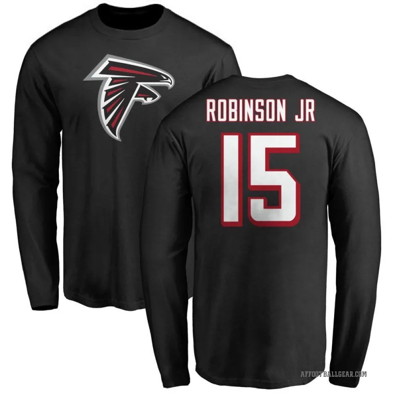 Brian Robinson Jr. Youth Black Atlanta Falcons Logo Long Sleeve T-Shirt -