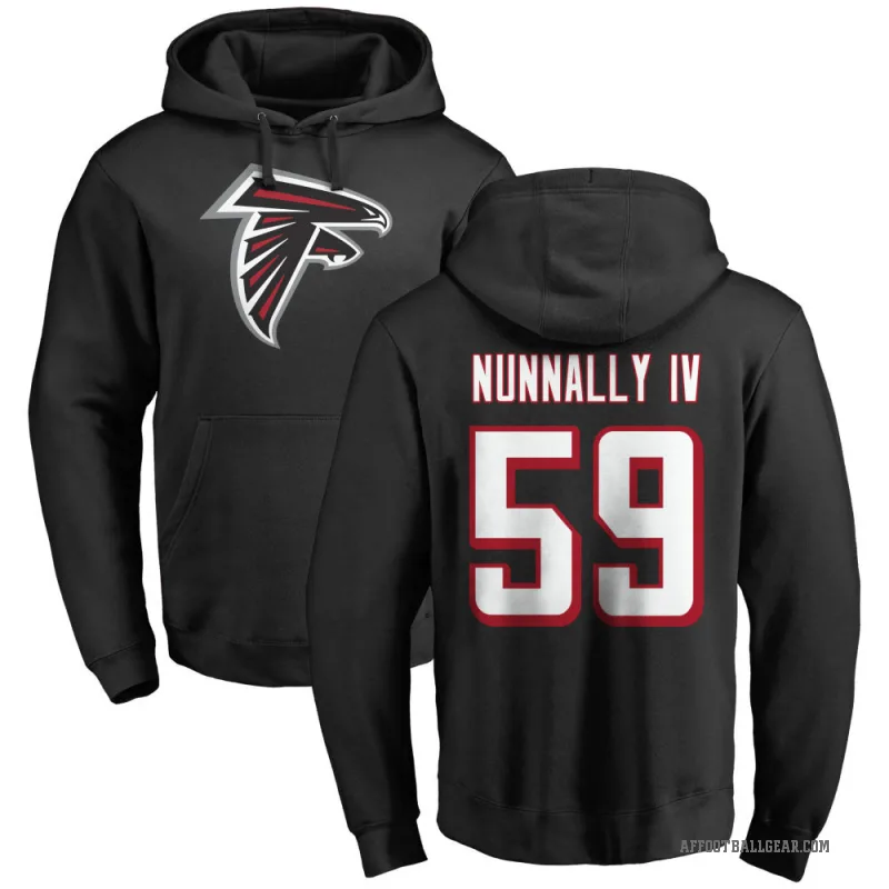 CJ Nunnally IV Men's Black Atlanta Falcons Pro Line Logo Pullover Hoodie