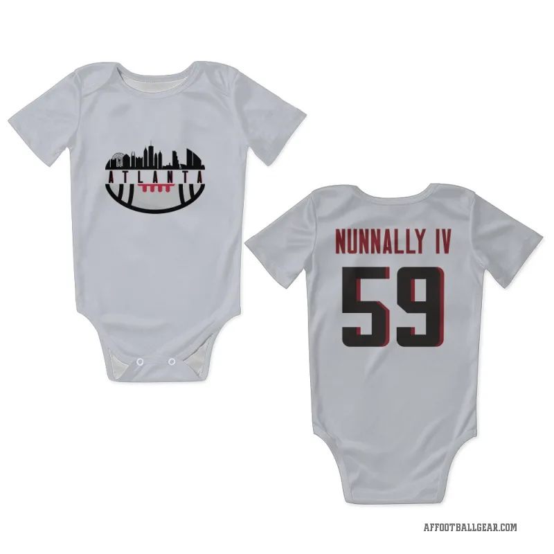 CJ Nunnally IV  White Atlanta Falcons  Newborn & Infant Bodysuit
