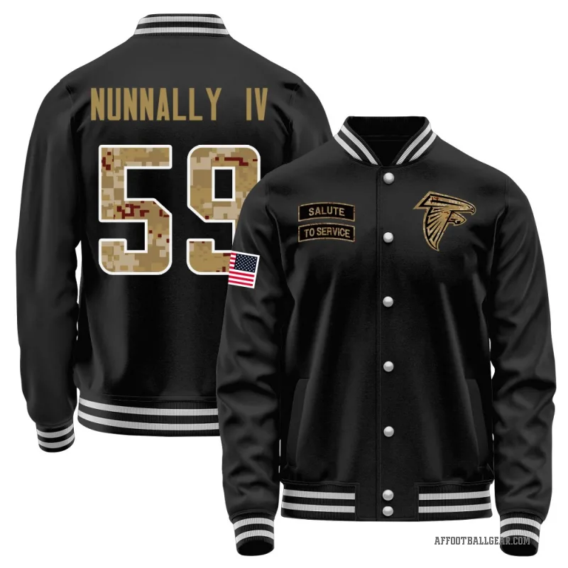 CJ Nunnally IV Youth Black Atlanta Falcons Salute to Service Sideline Performance Jacket