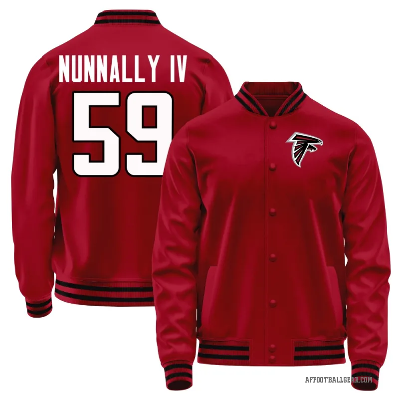 CJ Nunnally IV Youth Red Atlanta Falcons Full-Snap Jacket