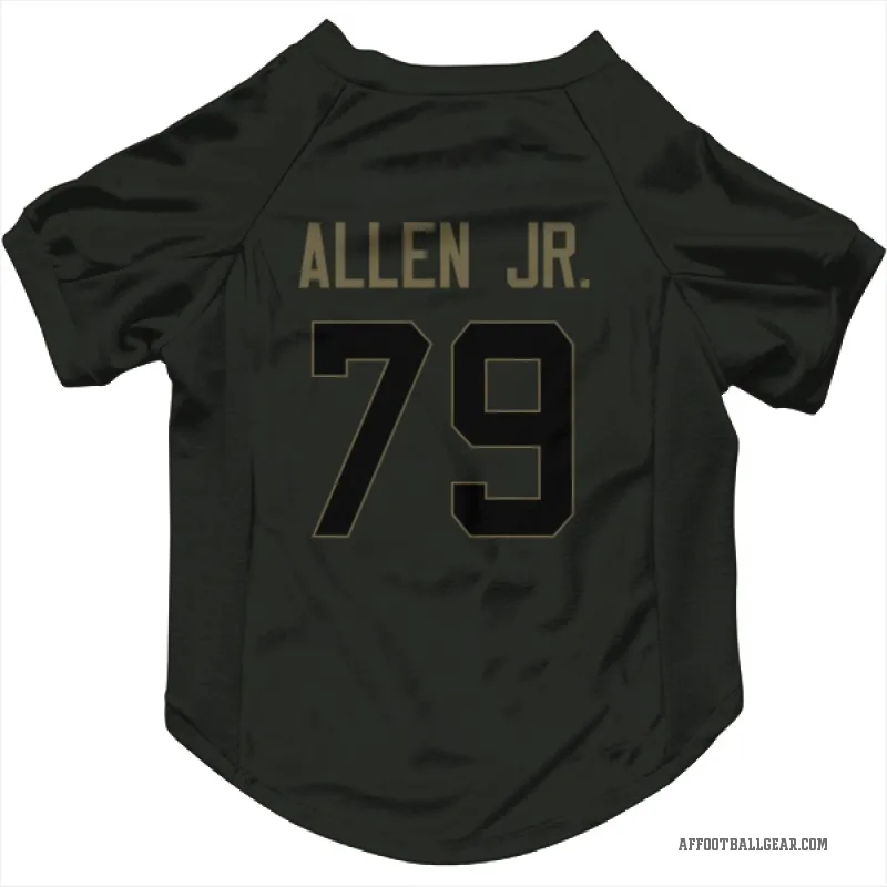 Carlos Allen Jr.  Black Atlanta Falcons  Service Cat & Dog Pet Jersey