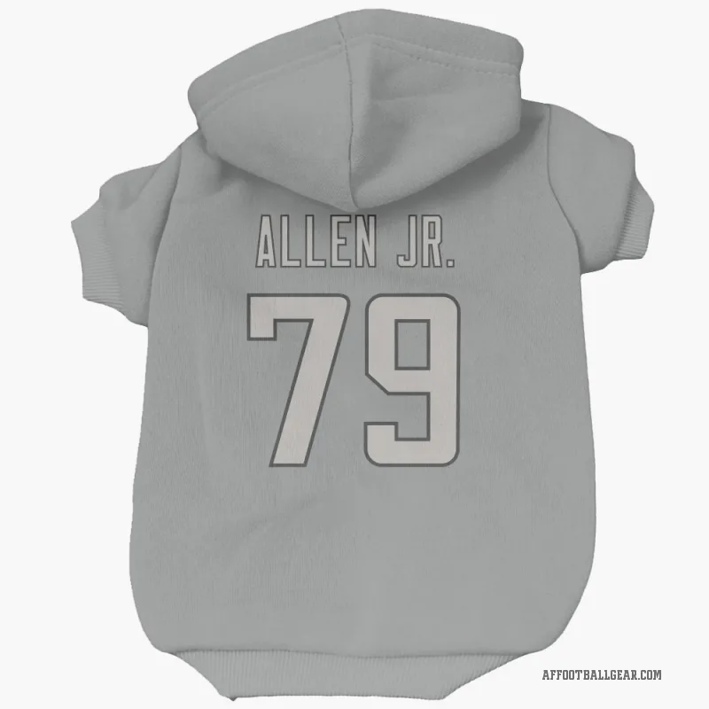 Carlos Allen Jr.  Charcoal Atlanta Falcons  Cat & Dog Pet Hoodie