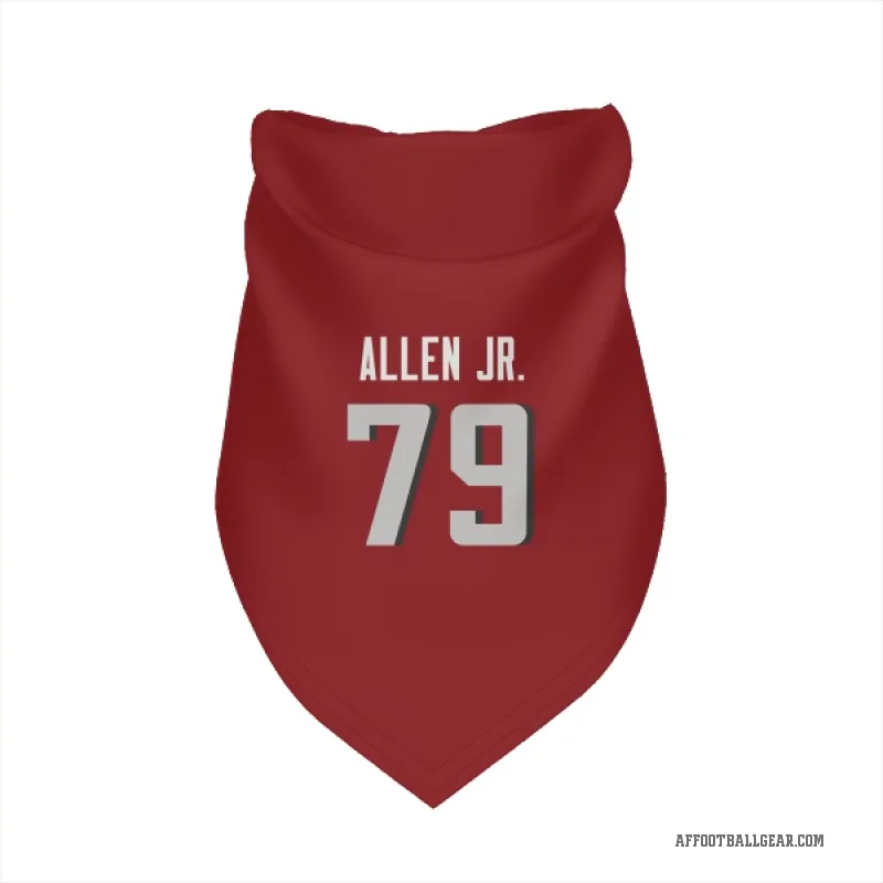 Carlos Allen Jr.  Red Atlanta Falcons  Cat & Dog Pet Bandana