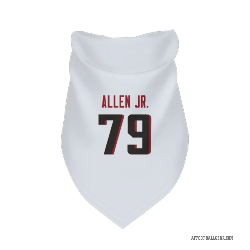 Carlos Allen Jr.  White Atlanta Falcons  Cat & Dog Pet Bandana