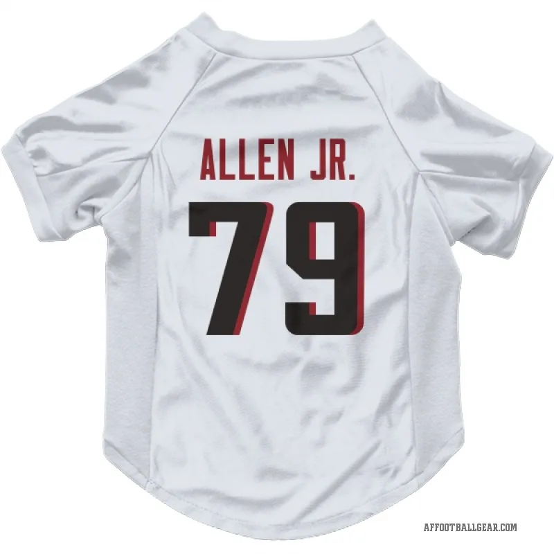 Carlos Allen Jr.  White Atlanta Falcons  Cat & Dog Pet Jersey