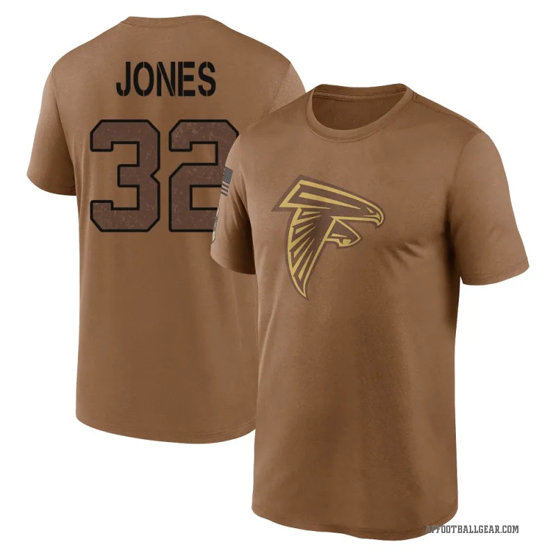 Cash Jones Men's Brown Atlanta Falcons 2023 Salute To Service Performance T-Shirt