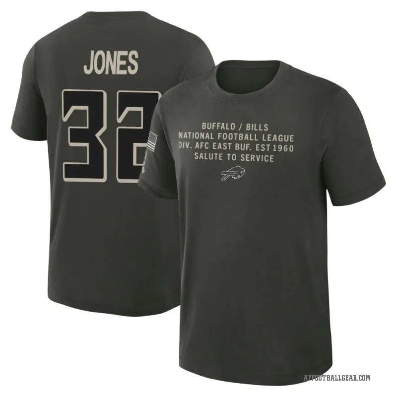 Cash Jones Youth Green Atlanta Falcons Dark/ 2025 Salute to Service Sideline Slub T-Shirt