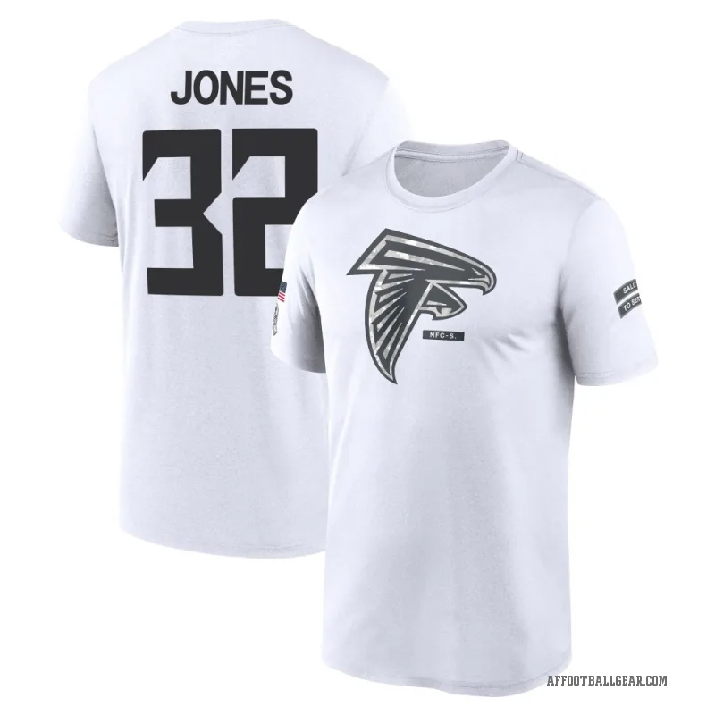 Cash Jones Youth White Atlanta Falcons 2024 Salute to Service Performance T-Shirt