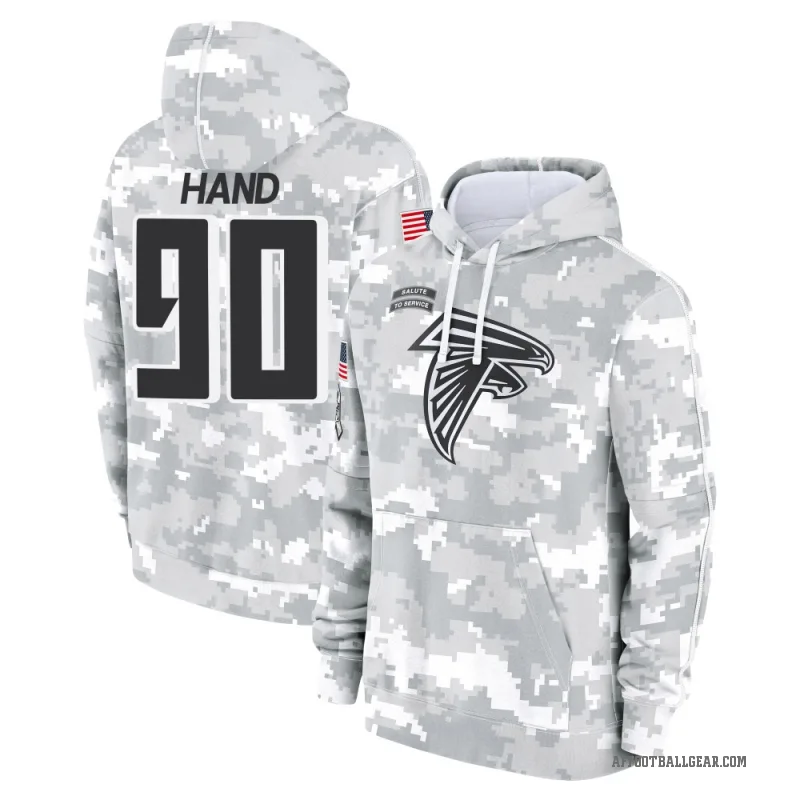 Da'Shawn Hand Men's Camo Atlanta Falcons Arctic 2024 Salute to Service Club Fleece Pullover Hoodie