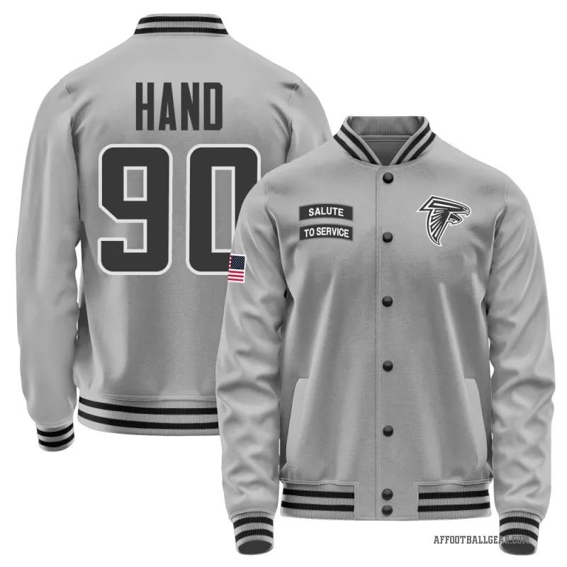 Da'Shawn Hand Men's Gray Atlanta Falcons Salute to Service Performance Jacket