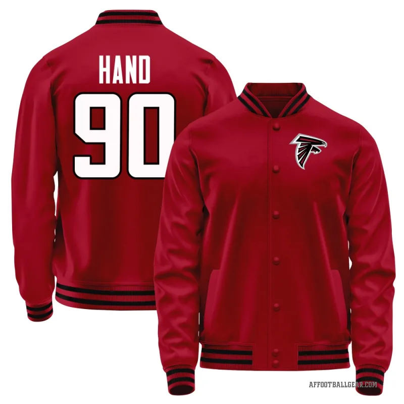 Da'Shawn Hand Men's Red Atlanta Falcons Full-Snap Jacket
