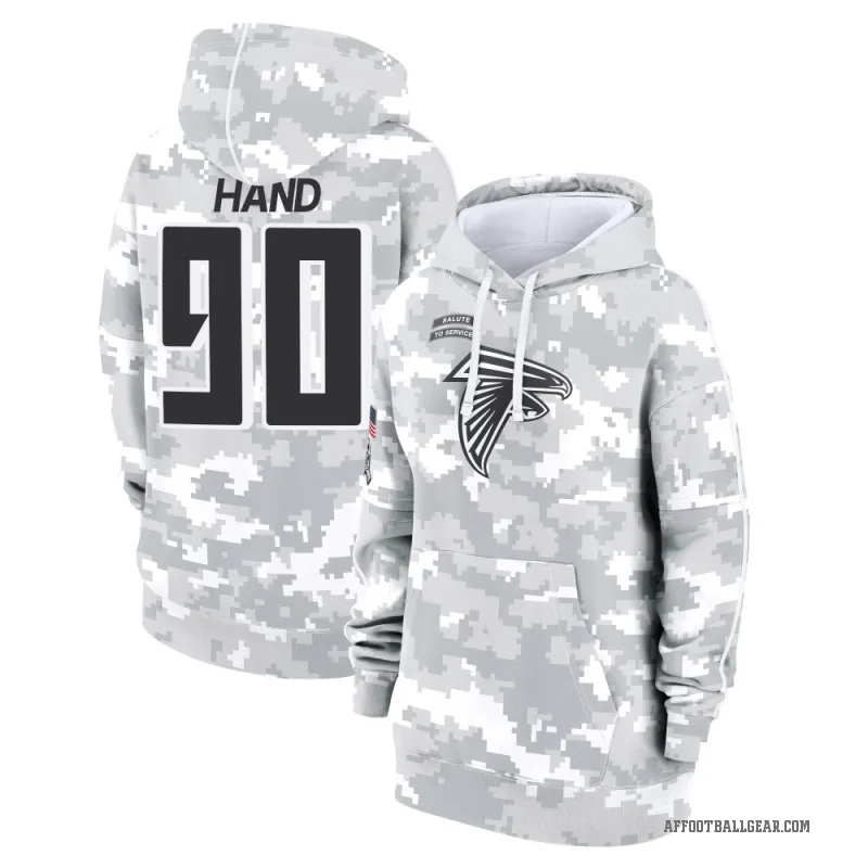 Da'Shawn Hand Women's Camo Atlanta Falcons Arctic 2024 Salute to Service Club Fleece Pullover Hoodie