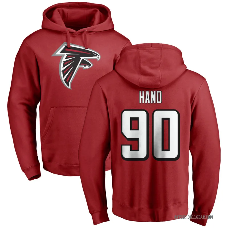 Da'Shawn Hand Youth Red Atlanta Falcons Pro Line Logo Pullover Hoodie