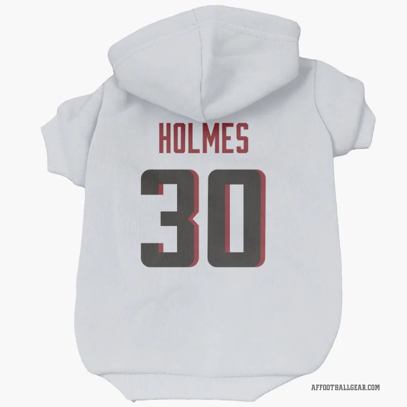 Darnay Holmes  White Atlanta Falcons  Cat & Dog Pet Hoodie