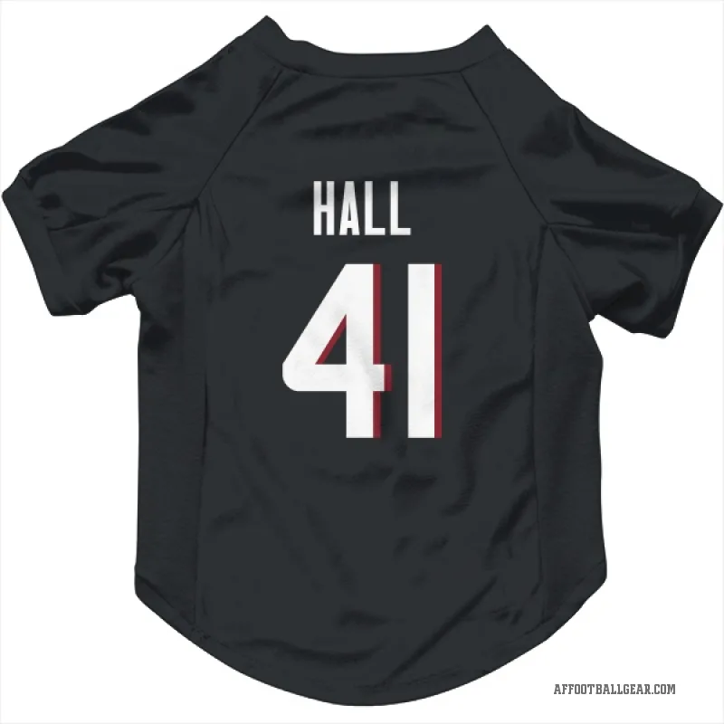Darren Hall  Black Atlanta Falcons  Cat & Dog Pet Jersey