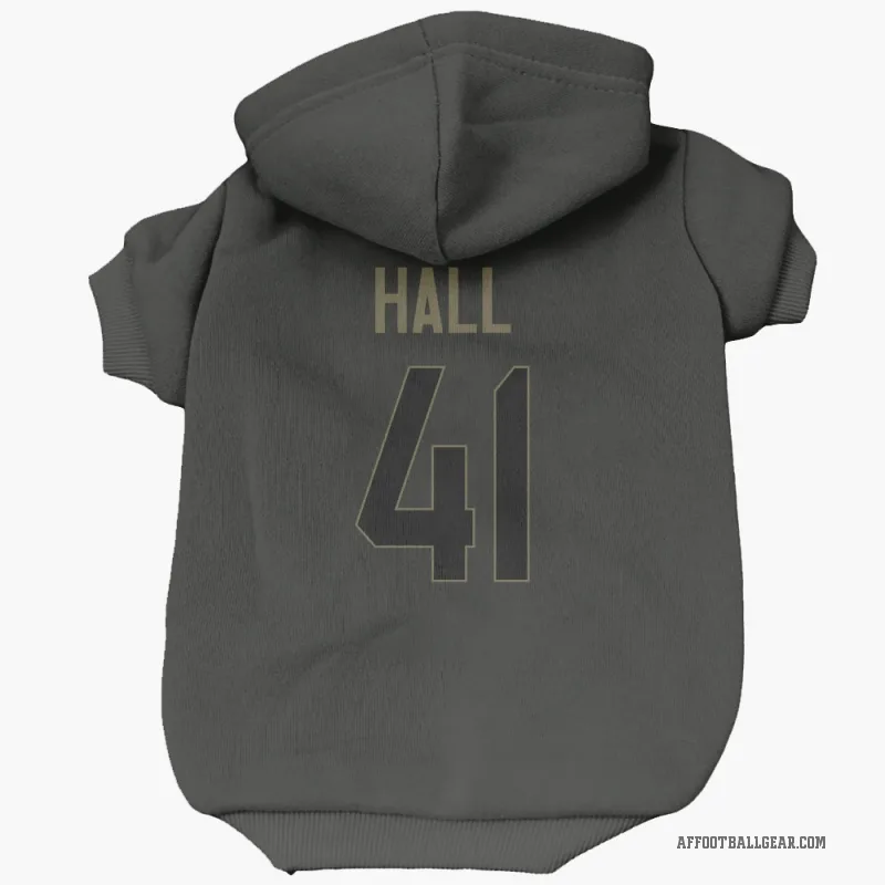 Darren Hall  Black Atlanta Falcons  Service Cat & Dog Pet Hoodie