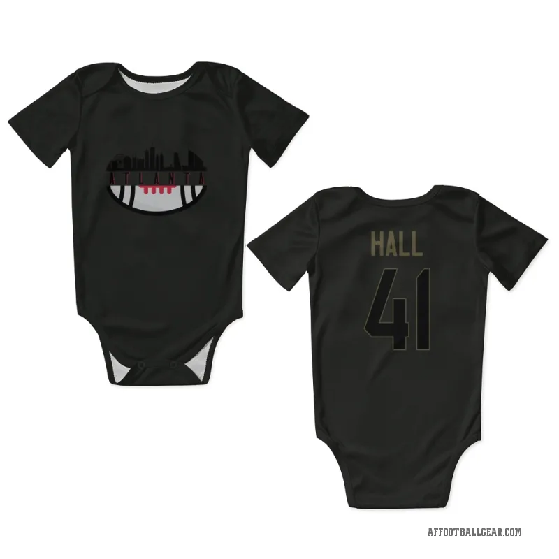 Darren Hall  Black Atlanta Falcons  Service Newborn & Infant Bodysuit