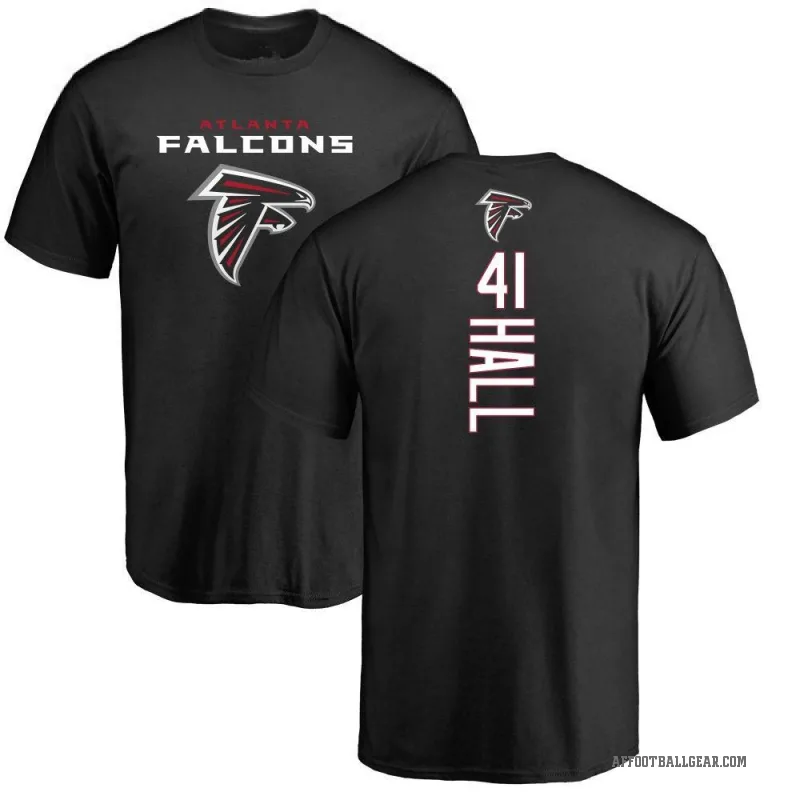 Darren Hall Men's Black Atlanta Falcons Backer T-Shirt -