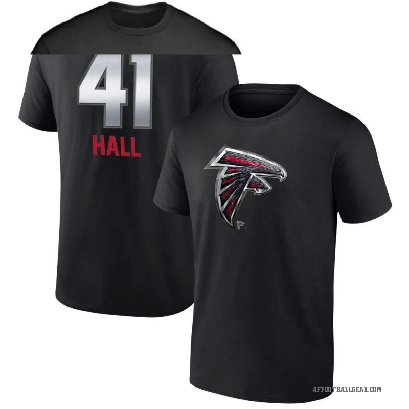 Darren Hall Men's Black Atlanta Falcons Midnight Mascot T-Shirt -