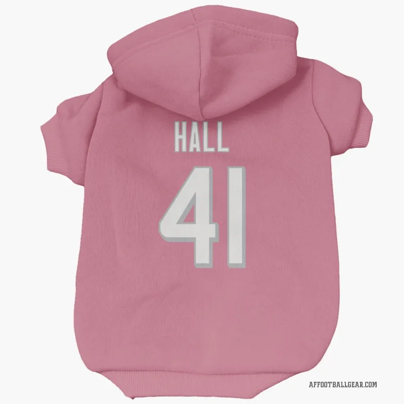 Darren Hall  Pink Atlanta Falcons  Cat & Dog Pet Hoodie