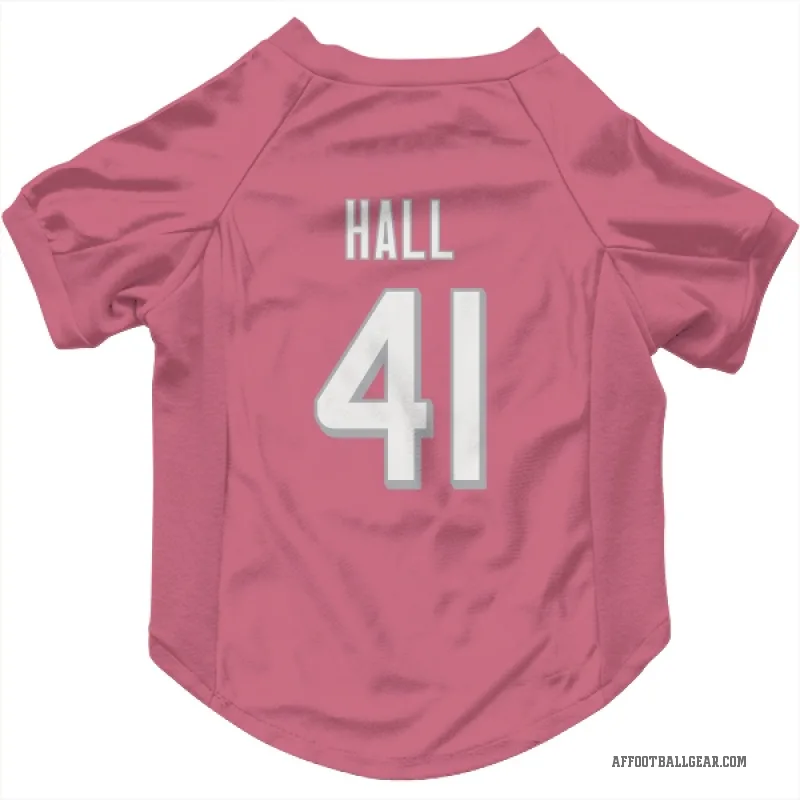 Darren Hall  Pink Atlanta Falcons  Cat & Dog Pet Jersey