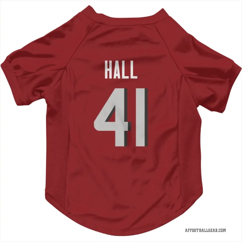 Darren Hall  Red Atlanta Falcons  Cat & Dog Pet Jersey