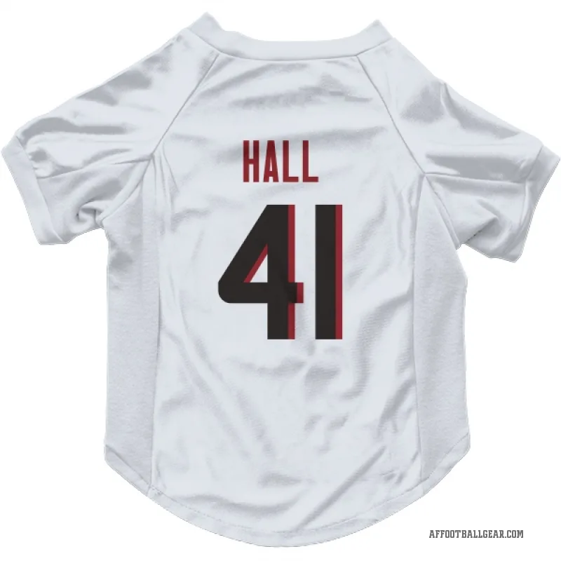 Darren Hall  White Atlanta Falcons  Cat & Dog Pet Jersey