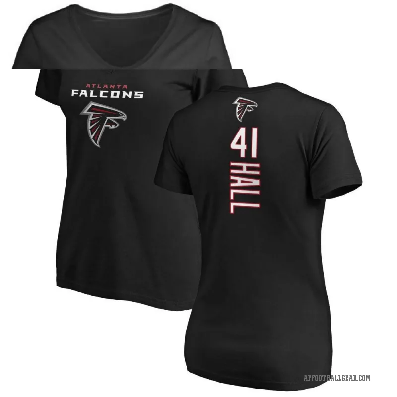 Darren Hall Women's Black Atlanta Falcons Backer Slim Fit T-Shirt -