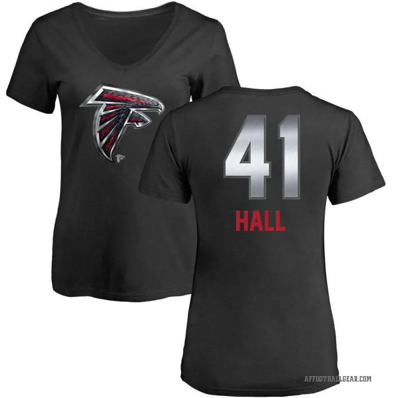 Darren Hall Women's Black Atlanta Falcons Midnight Mascot T-Shirt -