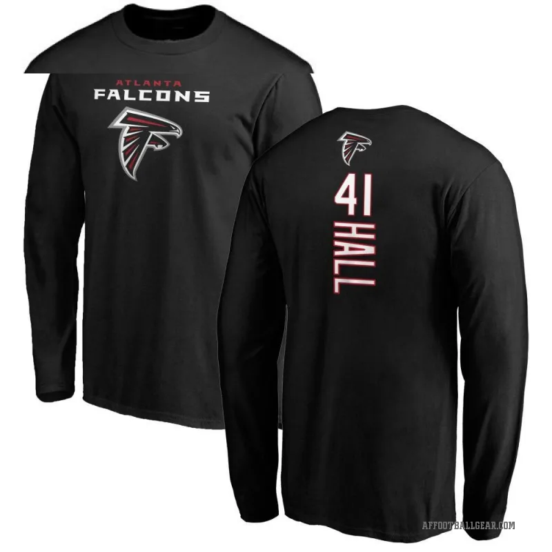 Darren Hall Youth Black Atlanta Falcons Backer Long Sleeve T-Shirt -