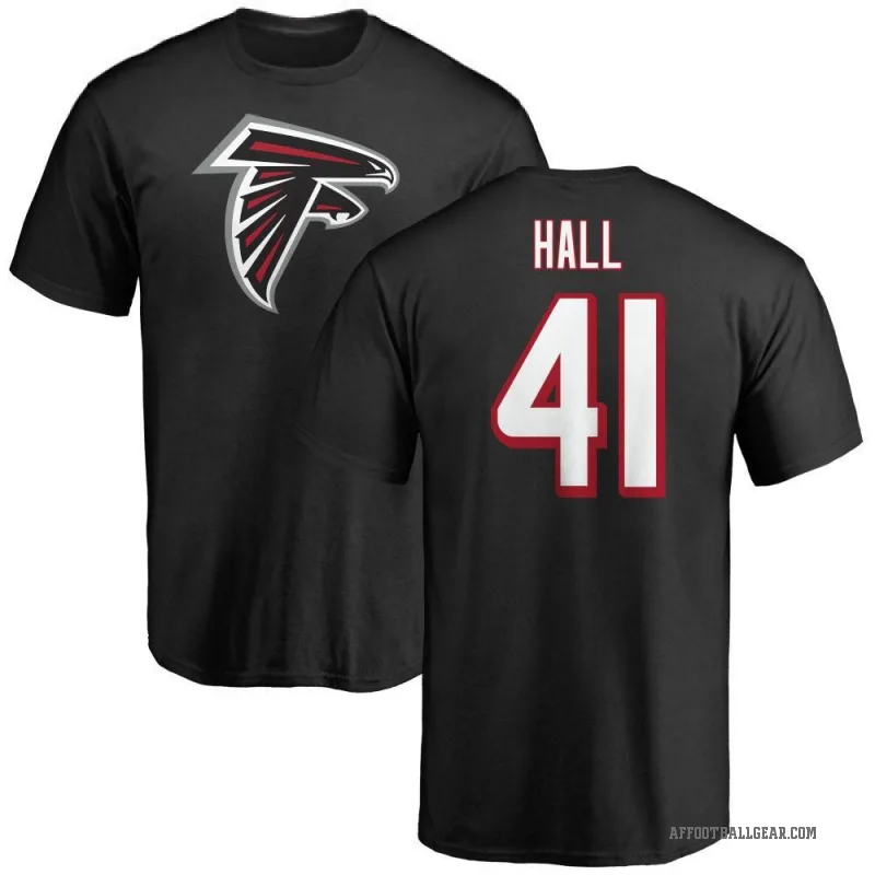 Darren Hall Youth Black Atlanta Falcons Logo T-Shirt -