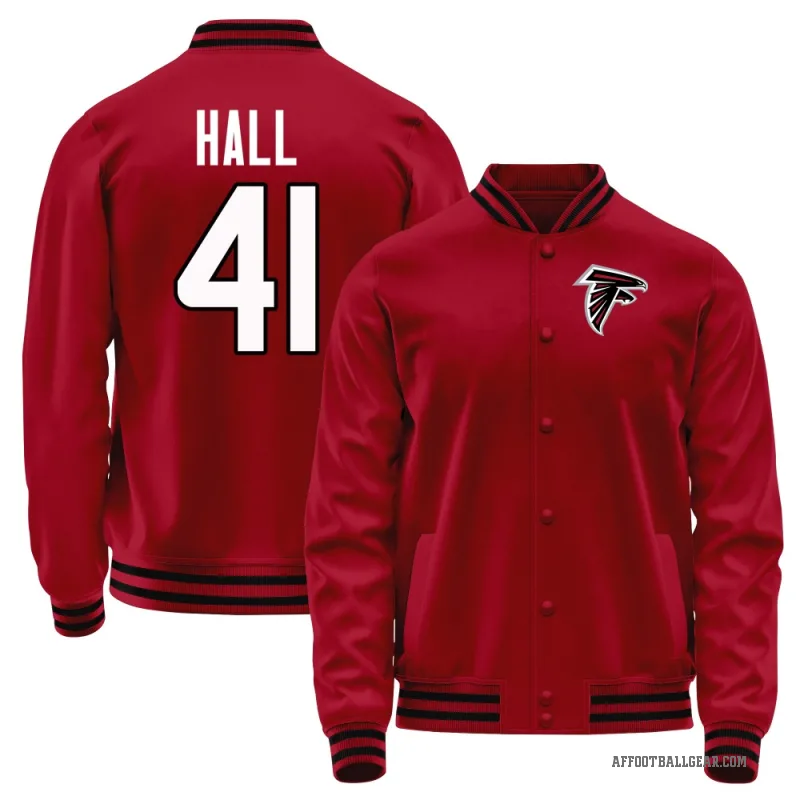 Darren Hall Youth Red Atlanta Falcons Full-Snap Jacket