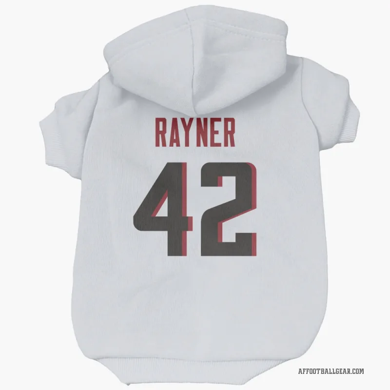 Daveren Rayner  White Atlanta Falcons  Cat & Dog Pet Hoodie